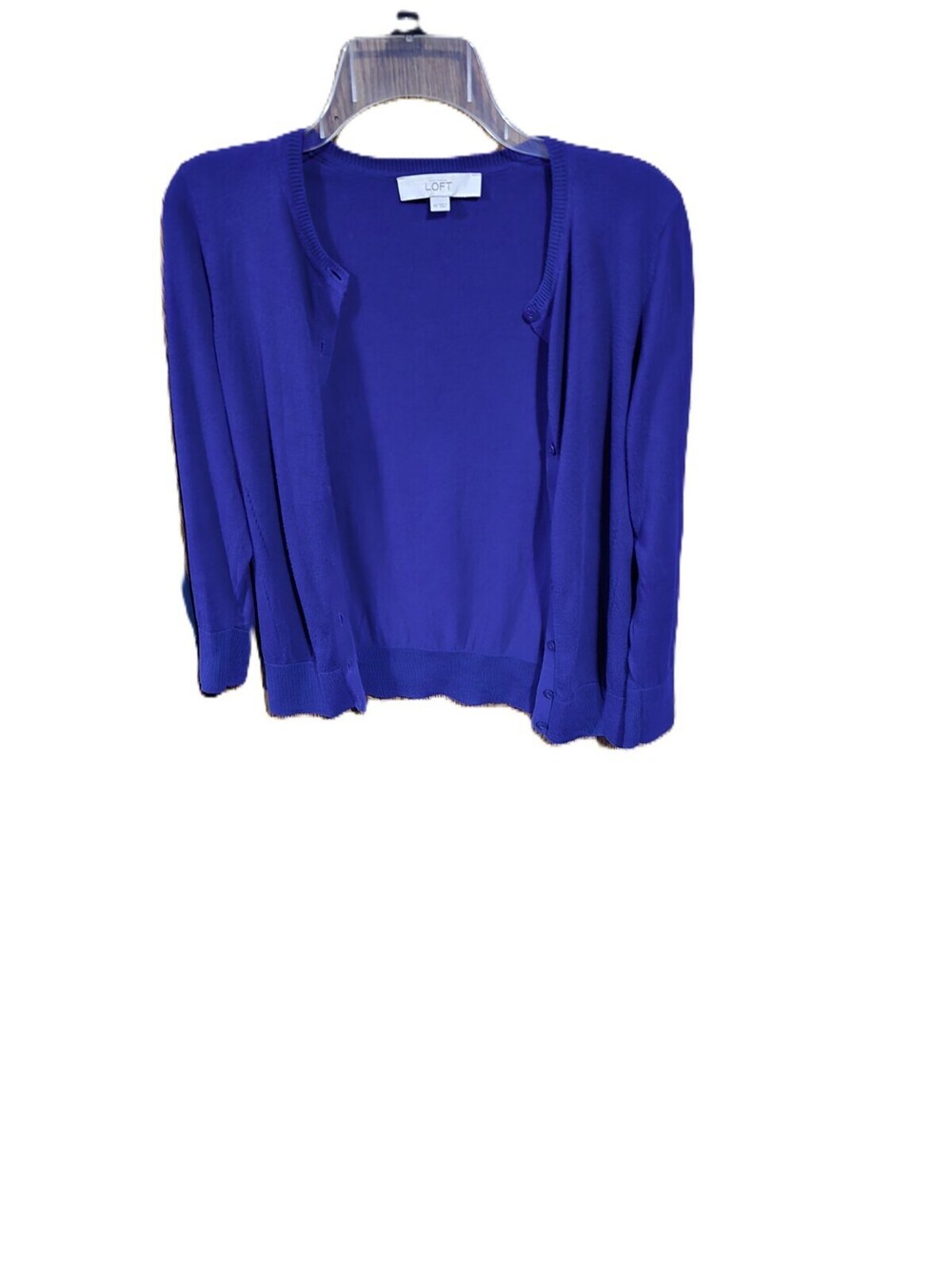 Loft Purple Button Down Cardigan Size XS - Picture 2 of 4